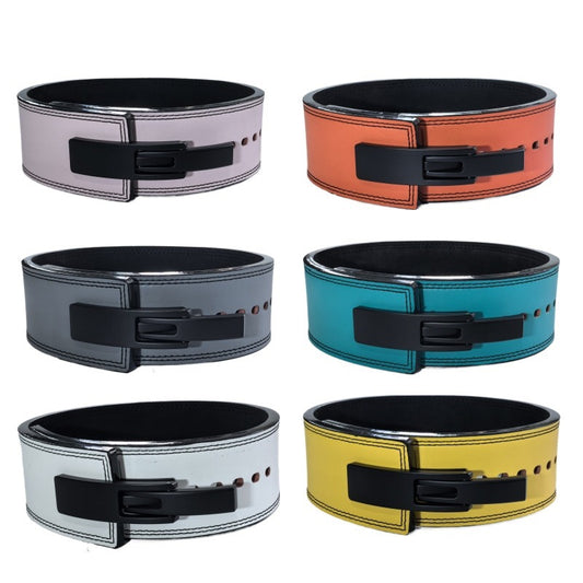 10mm PU Leather Lever Buckle Powerlifting Belt | Custom Colors Available