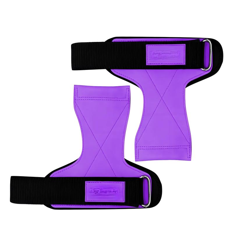 Microfiber Lifting Grips with Wrist Support | Heavy Duty Workout Straps