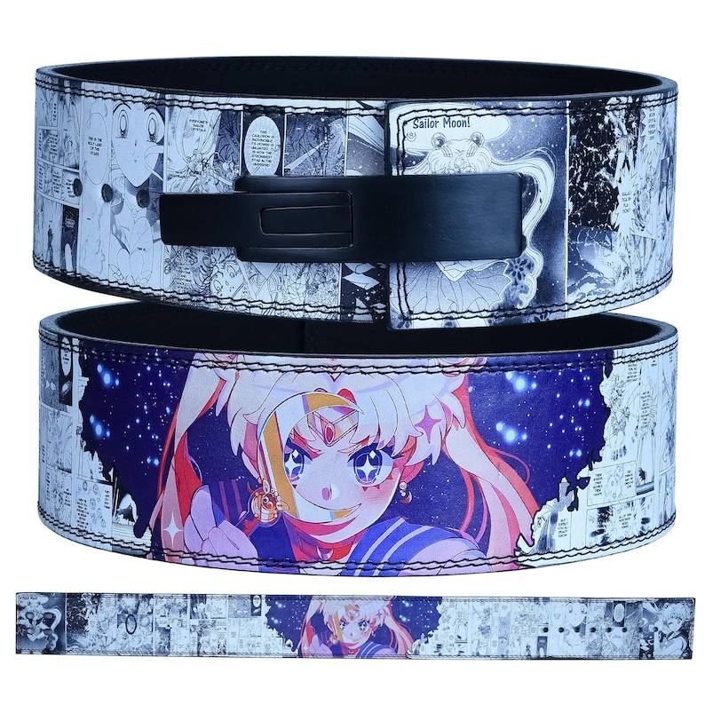 Weightlifting Lever Belt Custom Anime Back Support Waist Belt Gym Training Lifting Leather Fitness Belt With Logo