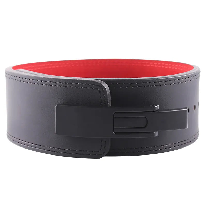 10mm PU Leather Weightlifting Belt with Lever Buckle--For custom orders, please contact us.