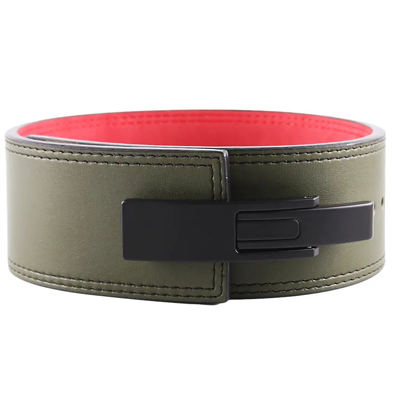 10mm PU Leather Weightlifting Belt with Lever Buckle--For custom orders, please contact us.