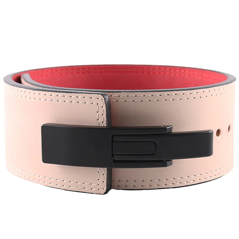10mm PU Leather Weightlifting Belt with Lever Buckle--For custom orders, please contact us.