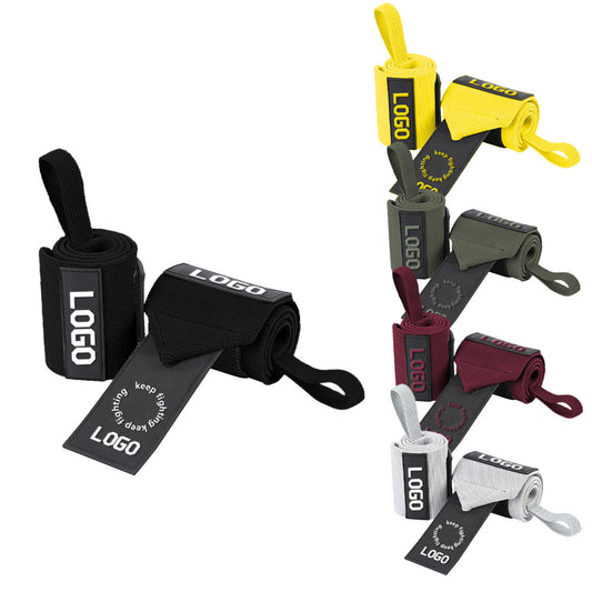 Custom Heavy Duty Wrist Wraps | Thickened Powerlifting Gym Wrist Straps for B2B Bulk Orders