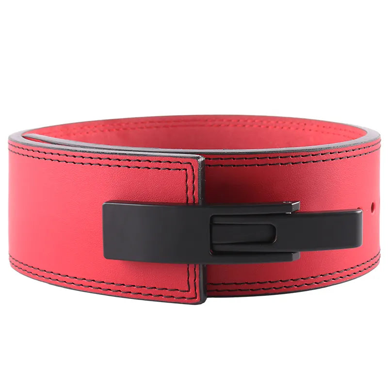 10mm PU Leather Weightlifting Belt with Lever Buckle--For custom orders, please contact us.