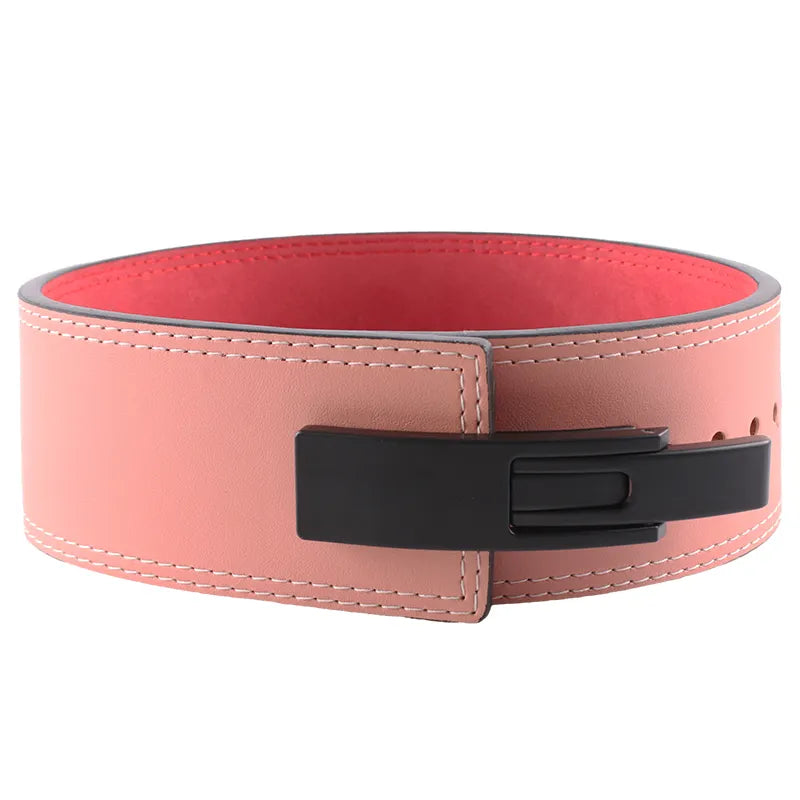 10mm PU Leather Weightlifting Belt with Lever Buckle--For custom orders, please contact us.