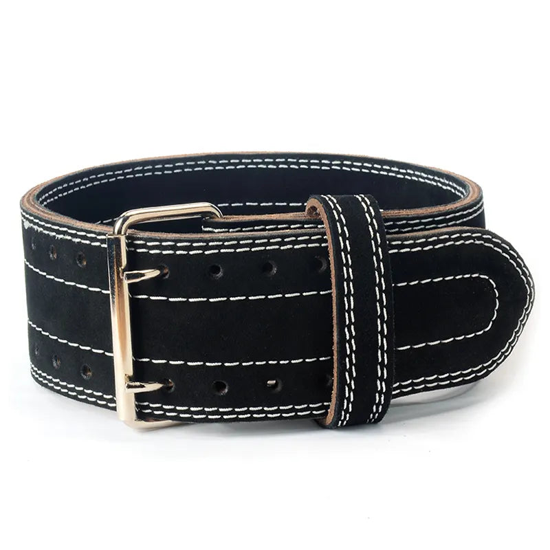 High Quality Men's Gym Weight Lifting Belt Custom Double Button Exercise Fitness Leather Belt-For custom orders, please contact us.