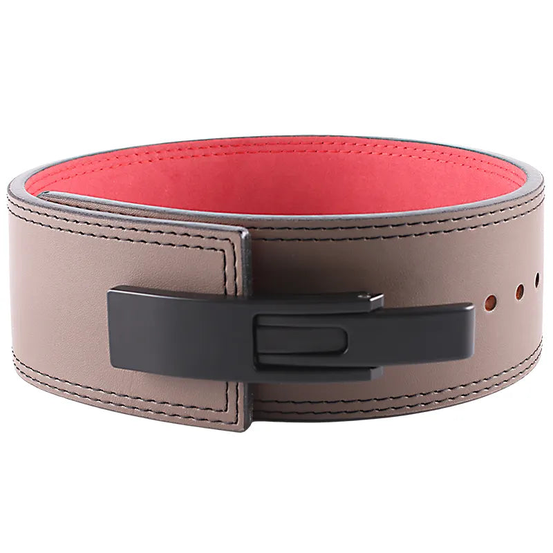 10mm PU Leather Weightlifting Belt with Lever Buckle--For custom orders, please contact us.