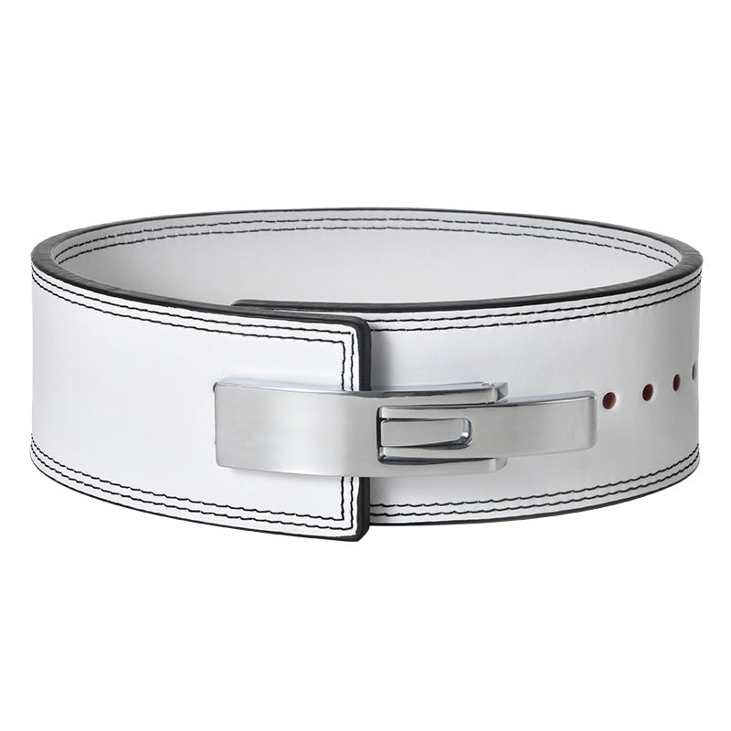 10mm PU Leather Weightlifting Belt with Lever Buckle--For custom orders, please contact us.